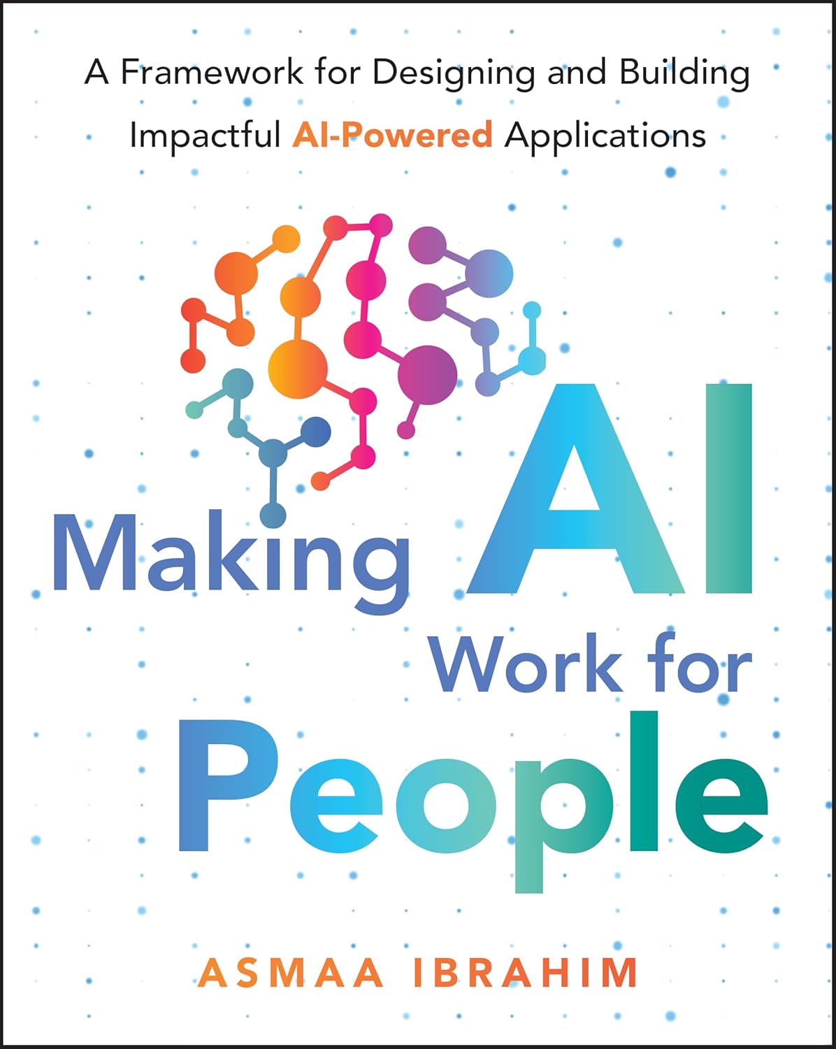 Making AI Work for People — book cover by Asmaa Ibrahim